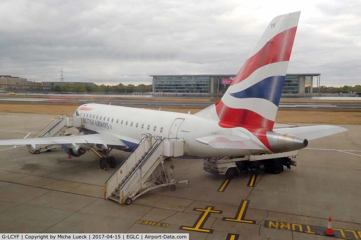 G-LCYF, 2009 Embraer 170STD (ERJ-170-100STD) C/N 17000298, At London City Airport