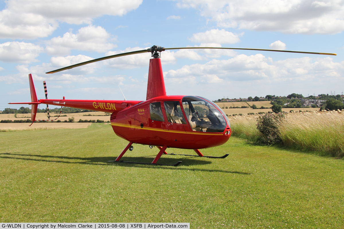 G-WLDN, 2005 Robinson R44 Raven 1 C/N 1507, Robinson R44 Raven 1 at Fishburn Airfield UK. August 8th 2015.