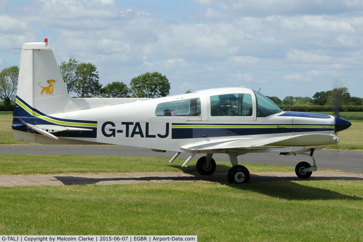 G-TALJ, 1973 Grumman American AA-5 Traveler C/N AA5-0479, Grumman American AA-5 Traveler at Breighton Airfield's Radial Fly-In. June 7th 2015.