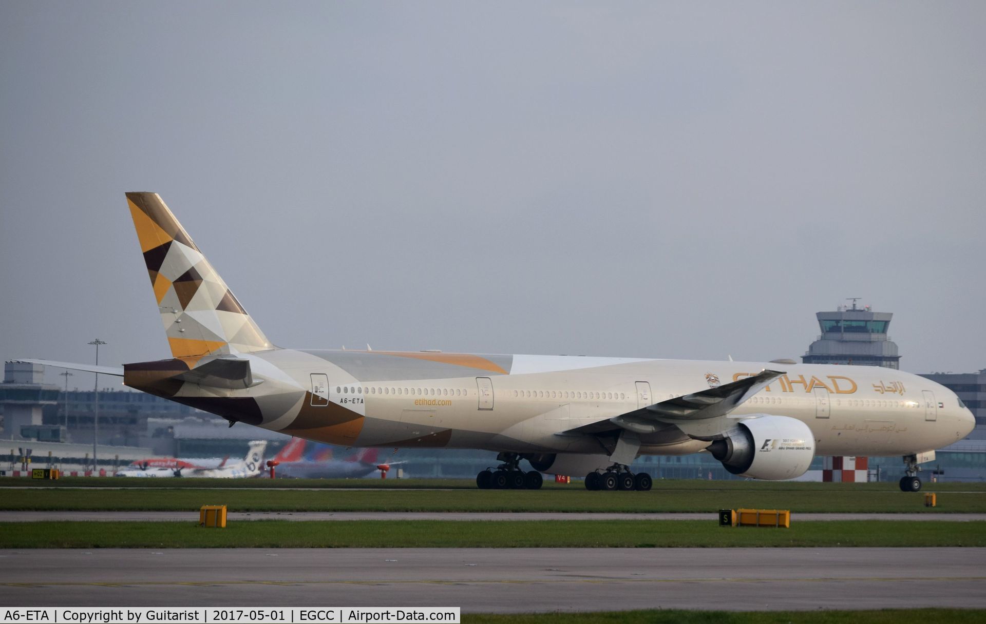 A6-ETA, 2005 Boeing 777-3FX/ER C/N 34597, At Manchester