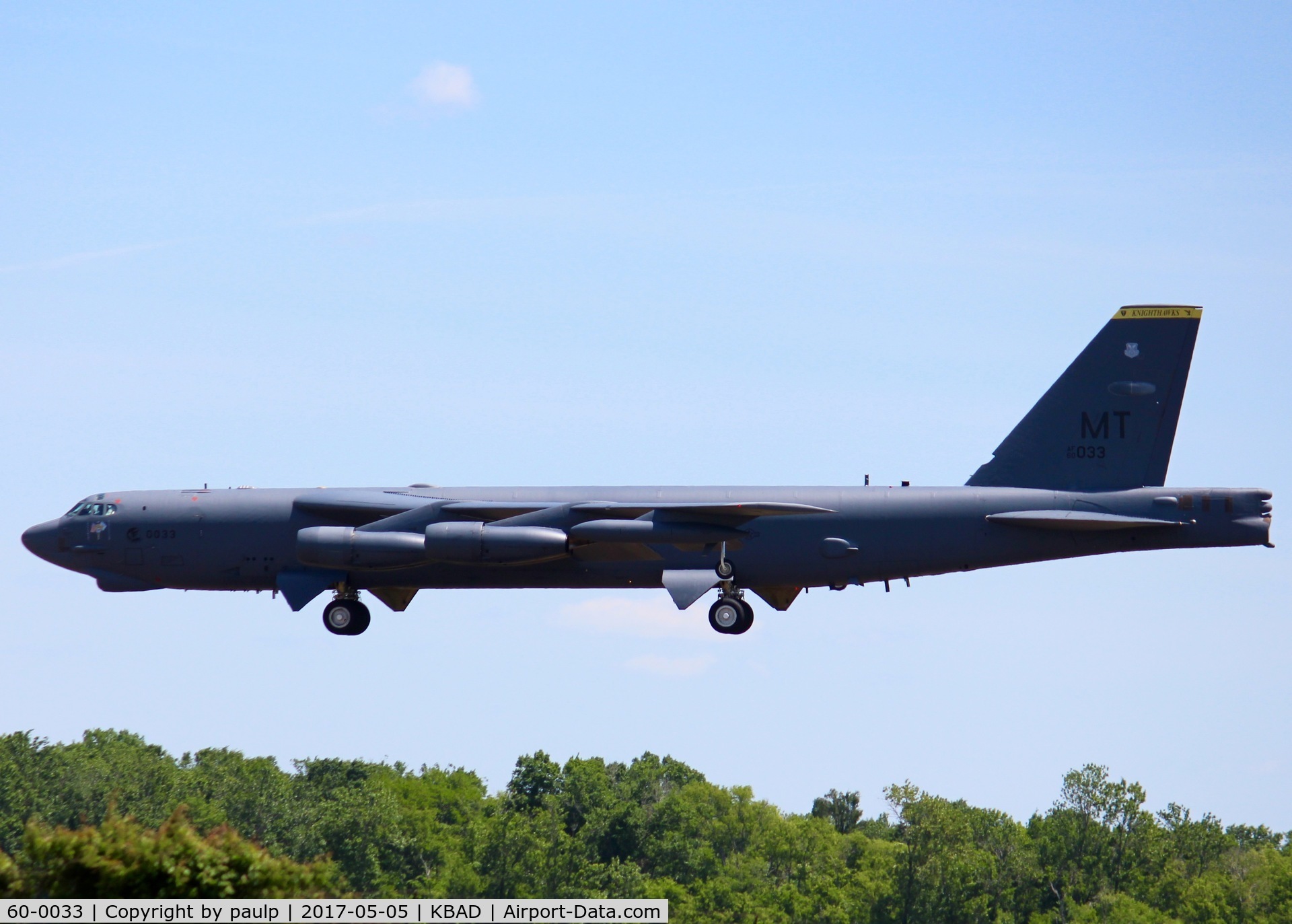 60-0033, 1960 Boeing B-52H Stratofortress C/N 464398, At Barksdale Air Force Base.