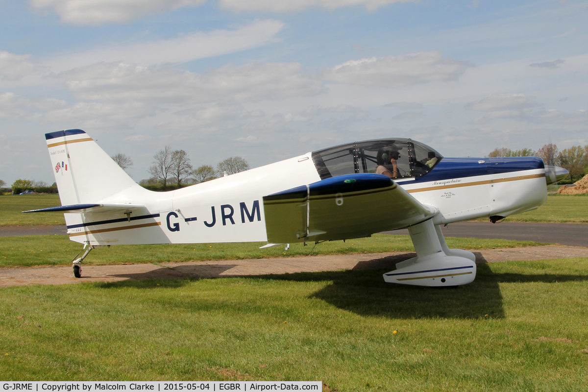 G-JRME, 2009 Jodel D-140E Mousquetaire IV C/N 444/PFA 251-13155, Jodel D-140E Mousquetaire IV at Breighton Airfield's Auster Fly-In. May 4th 2015.