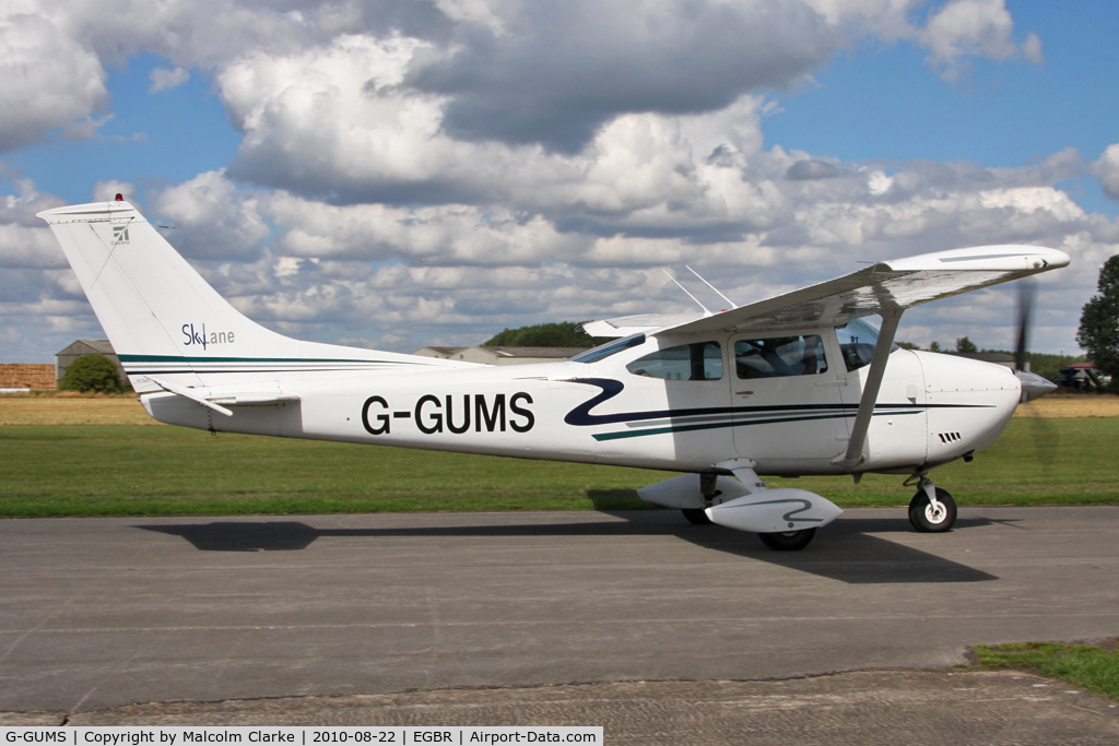 G-GUMS, 1973 Cessna 182P Skylane C/N 182-61643, Cessna 182P Skylane at Breighton Airfield's Summer Madness & All Comers Fly-In. August 22nd 2010.