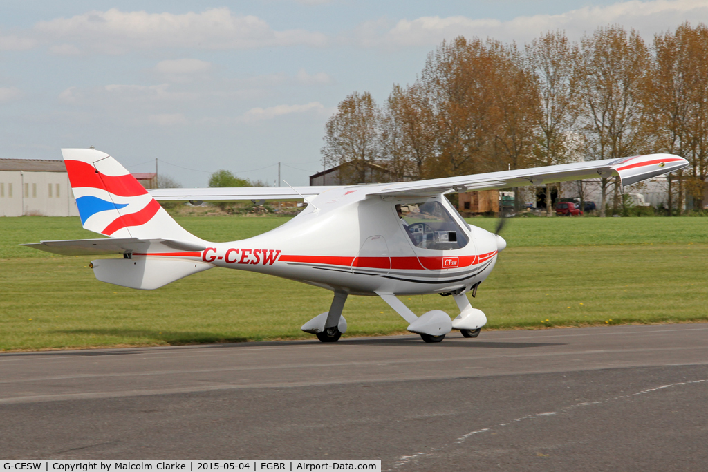 G-CESW, 2007 Flight Design CTSW C/N 8296, Flight Design CTSW at Breighton Airfield's Auster Fly-In. May 4th 2015.