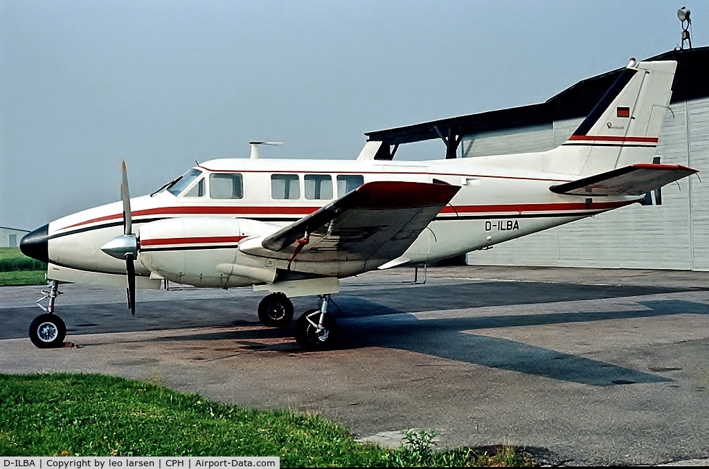 D-ILBA, 1964 Beech 65-A80 Queen Air C/N LD-154, Copenhagen 1971