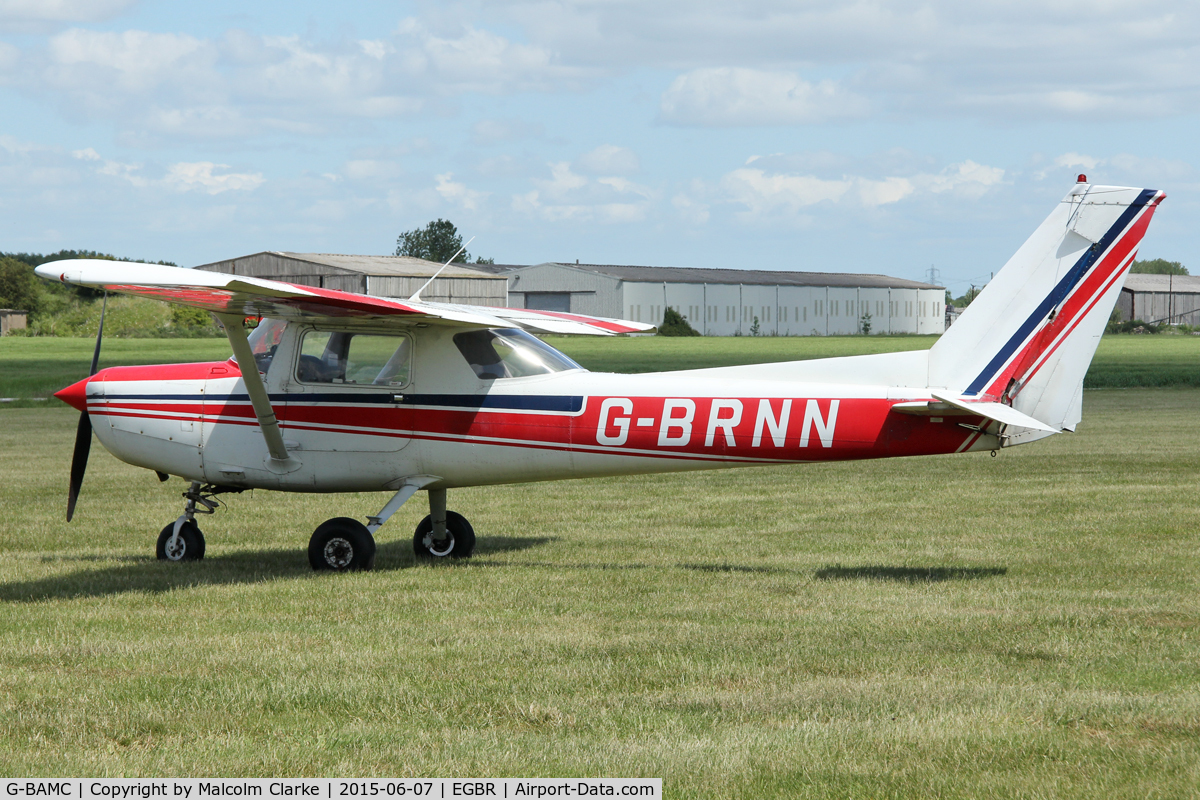 G-BAMC, 1973 Reims F150L C/N 0892, Reims F150L at Breighton Airfield's Radial Fly-In. June 7th 2015.