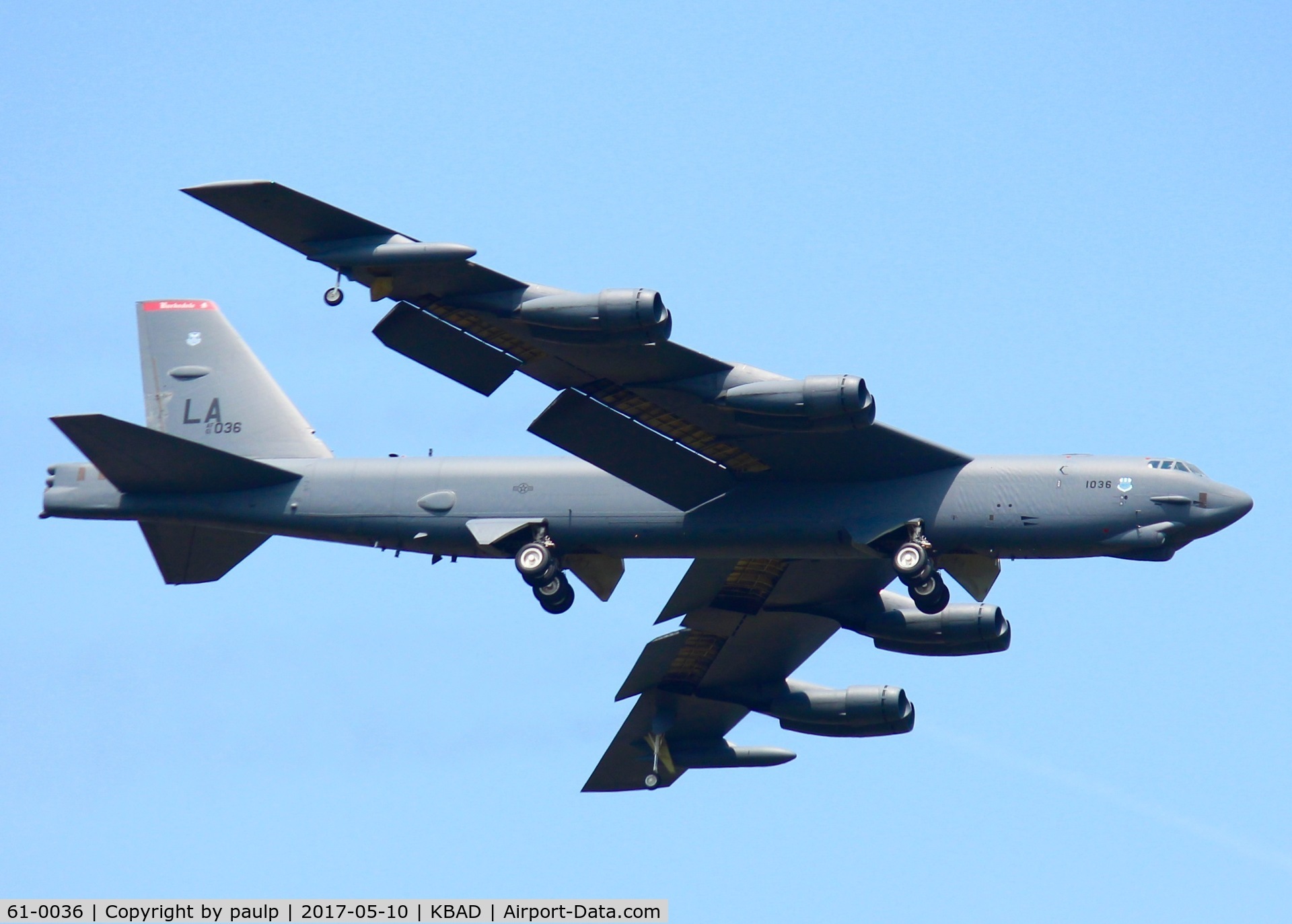 61-0036, 1961 Boeing B-52H Stratofortress C/N 464463, At Barksdale Air Force Base.