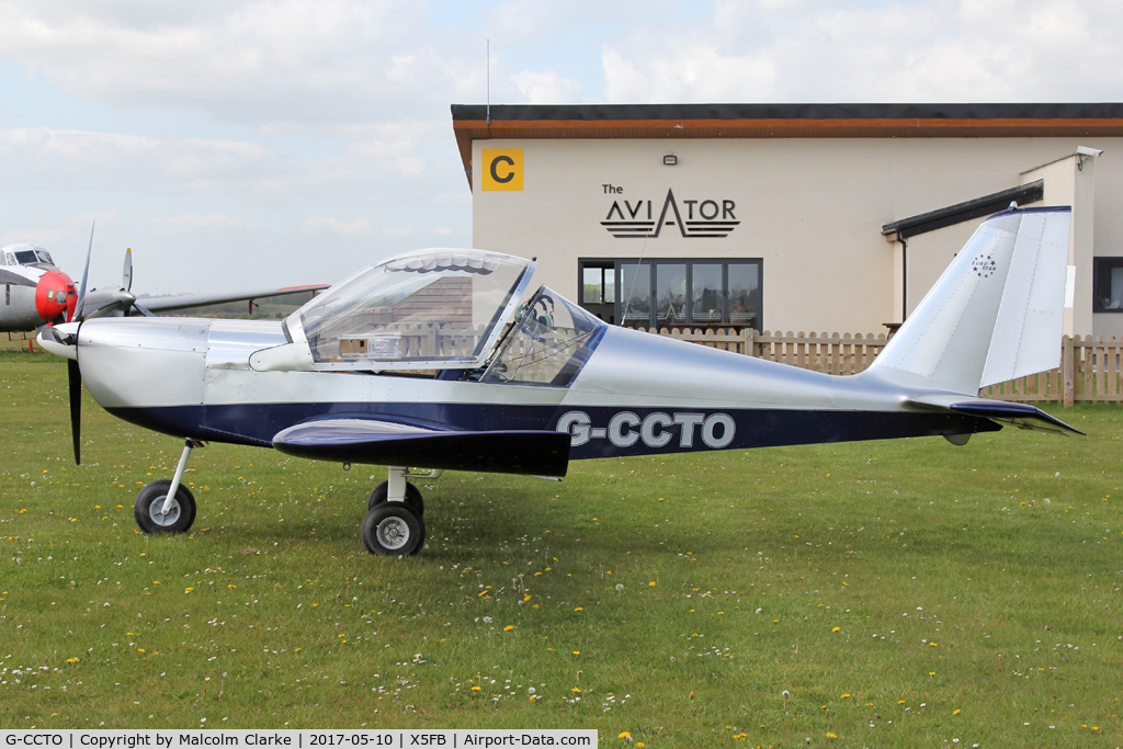G-CCTO, 2004 Aerotechnik EV-97 Teameurostar UK C/N PFA 315-14136, Aerotechnik EV-97 TeamEurostar UK at Fishburn Airfield UK. May 10th 2017.