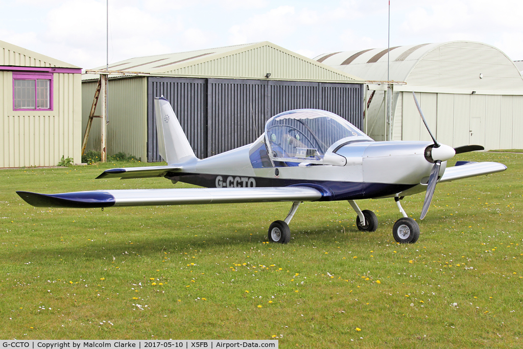 G-CCTO, 2004 Aerotechnik EV-97 Teameurostar UK C/N PFA 315-14136, Aerotechnik EV-97 TeamEurostar UK at Fishburn Airfield UK. May 10th 2017.