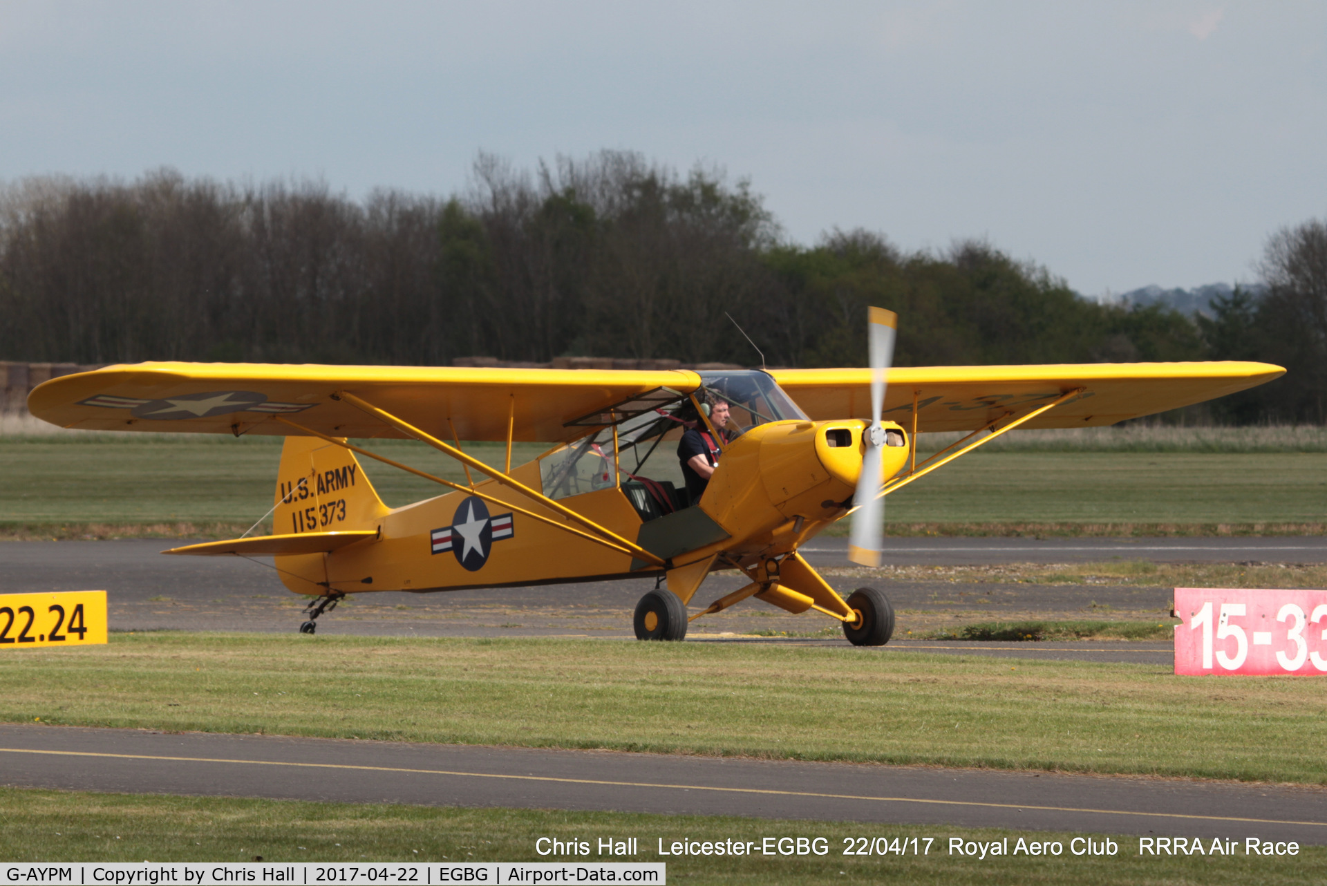 G-AYPM, 1951 Piper L-18C Super Cub C/N 18-1373, at Leicester