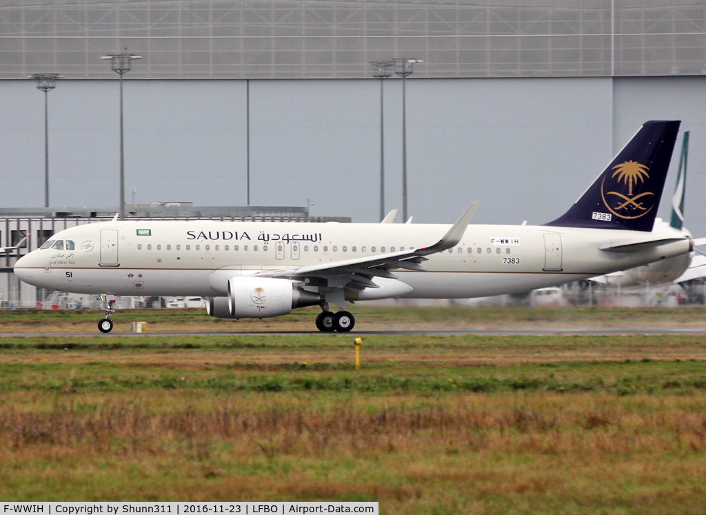 F-WWIH, 2016 Airbus A320-214 C/N 7383, C/n 7383 - To be HZ-AS51