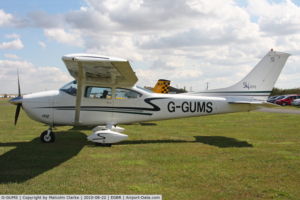 G-GUMS, 1973 Cessna 182P Skylane C/N 182-61643, Cessna 182P Skylane at Breighton Airfield's Summer Madness and All Comers Fly-In. August 22nd 2010.