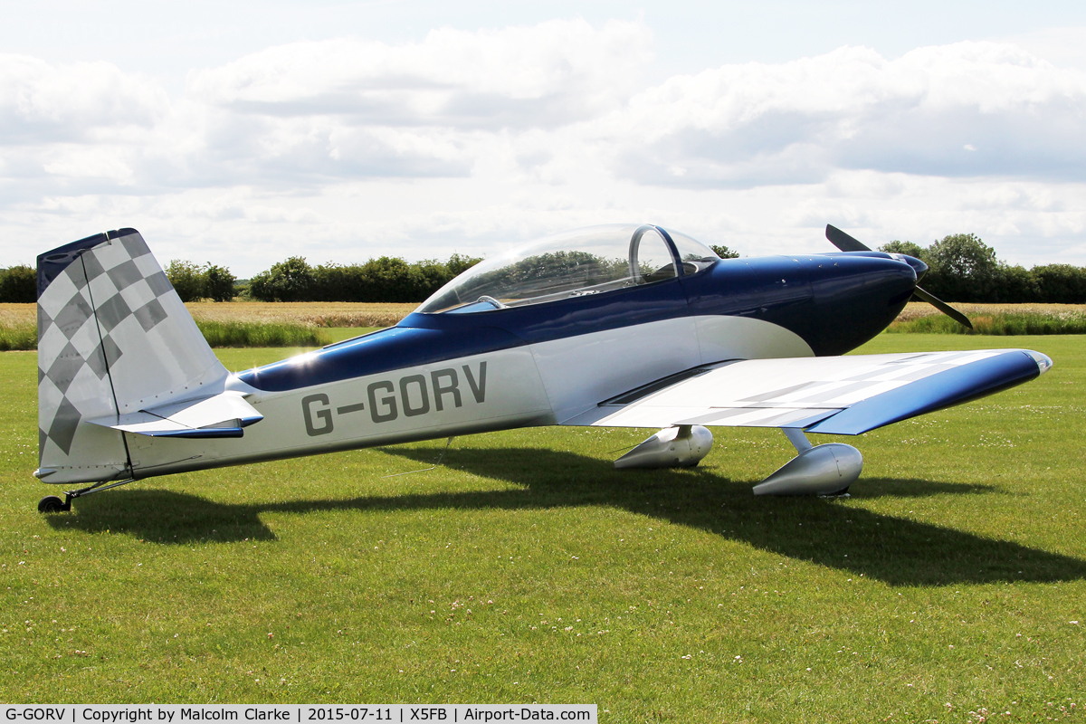 G-GORV, 2013 Vans RV-8 C/N LAA 303-14847, Vans RV-8 at Fishburn Airfield. July 11th 2015.