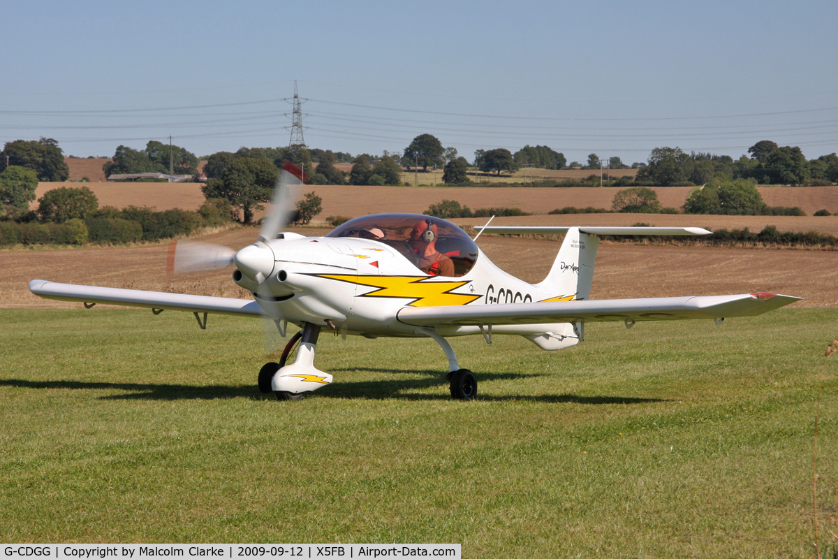G-CDGG, 2004 Dyn'Aero MCR-01 Club C/N PFA 301A-14267, Dyn-Aero MCR-01 Banbi Club at Fishburn Airfield UK. September 12th 2009.