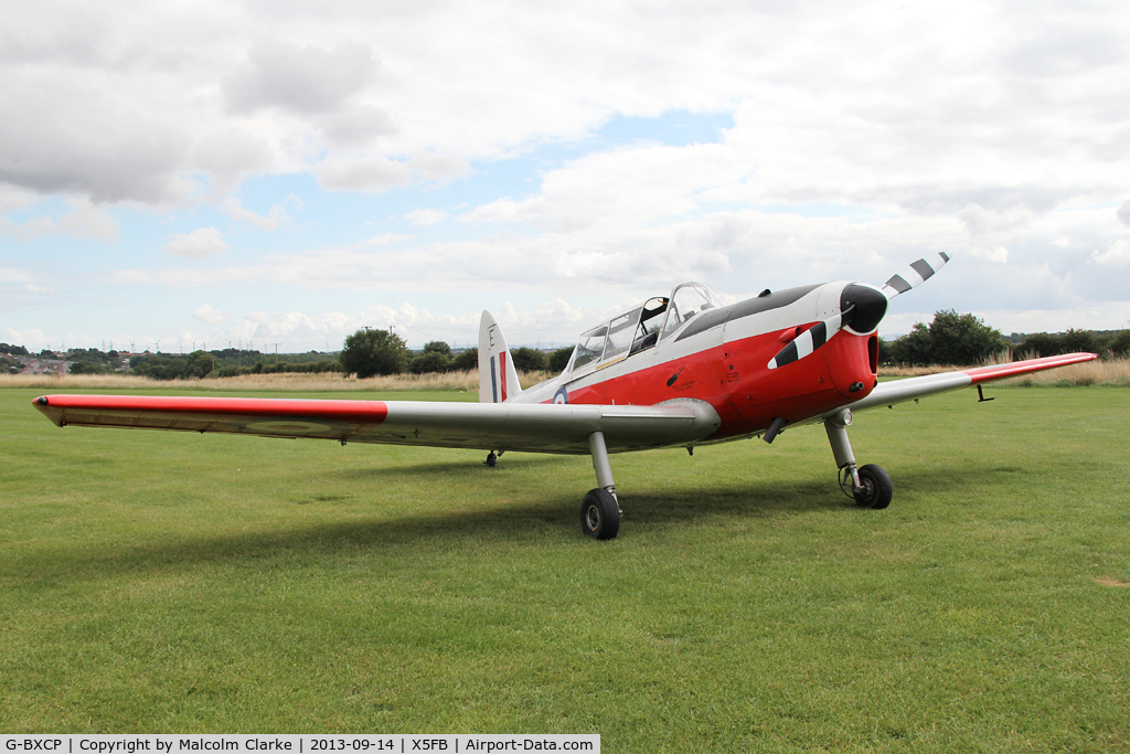 G-BXCP, 1952 De Havilland DHC-1 Chipmunk T.10 C/N C1/0744, De Havilland DHC-1 Chipmunk 22 at Fishburn Airfield UK. September 14th 2013.