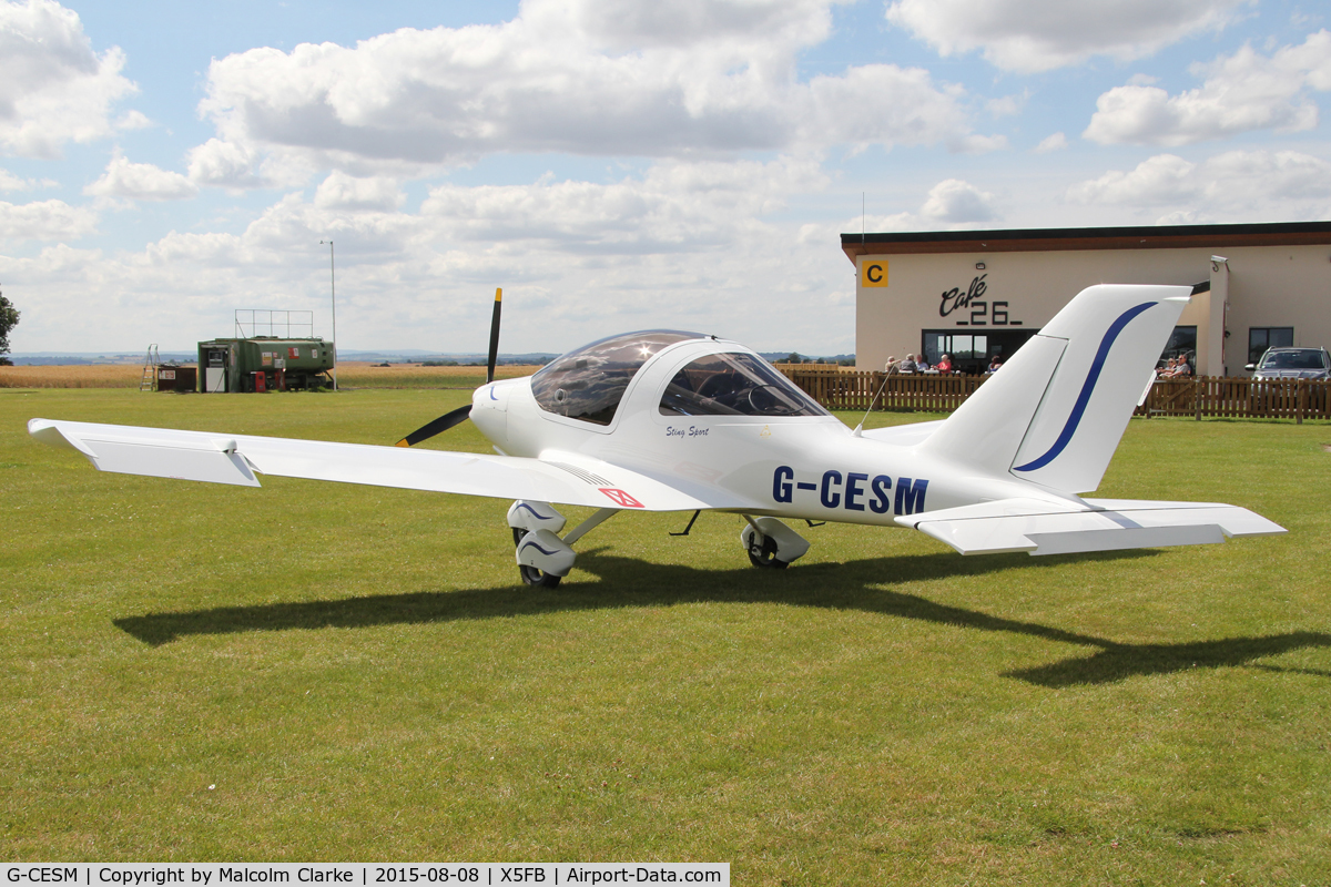 G-CESM, 2011 TL Ultralight TL-2000 Sting Sport C/N LAA 347-14801, TL Ultralight TL-2000 Sting Sport at Fishburn Airfield UK. August 8th 2015.
