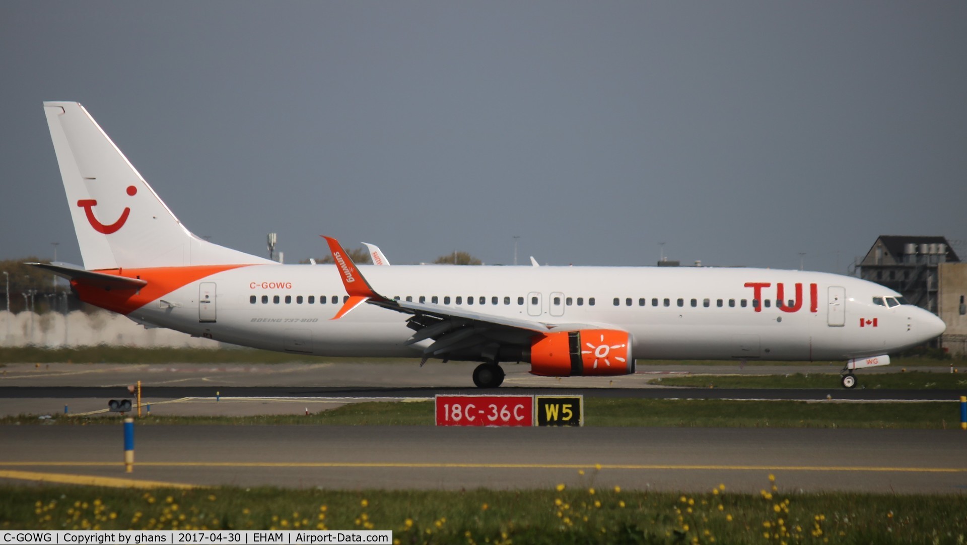 C-GOWG, 2010 Boeing 737-86J C/N 37757, Leased to Tui Airlines Netherlands