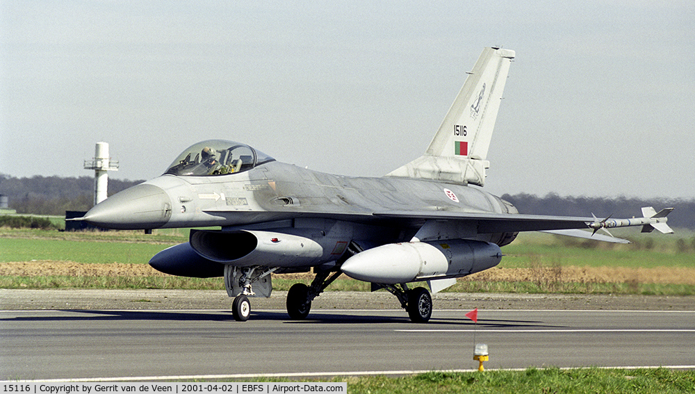 15116, General Dynamics F-16AM Fighting Falcon C/N AA-16, Taxiing out for another TLP-mission