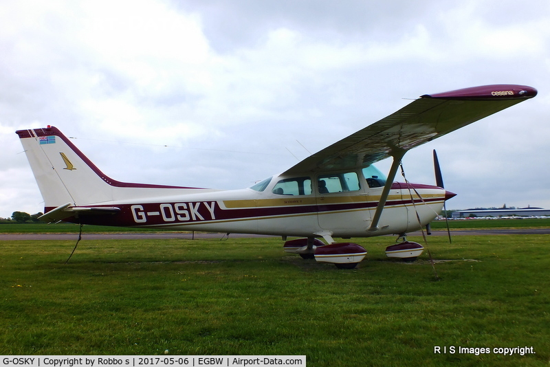 G-OSKY, 1976 Cessna 172M C/N 172-67389, G-OSKY seen in it`s new colours at Wellesbourne Mountford Airfield.