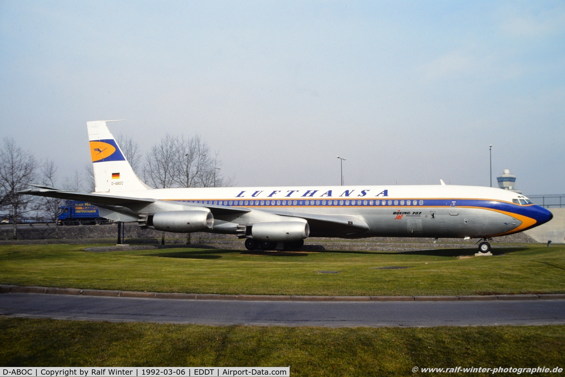 D-ABOC, 1961 Boeing 707-458 C/N 18071, Boeing 707-458 - Lufhansa 'Museum für Verkehr und Technik' - D-ABOC - 06.03.1992 - TXL