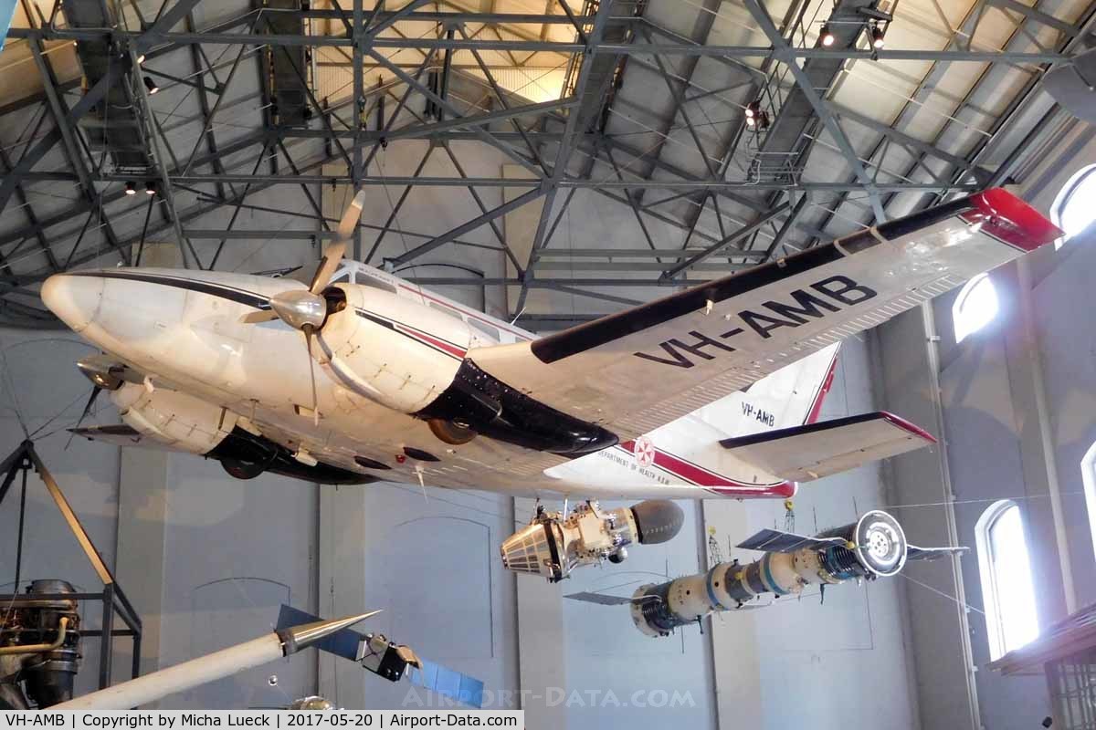 VH-AMB, Beech 65-80 Queen Air C/N LD-320, Bleriot Monoplane at the Powerhouse Museum in Sydney