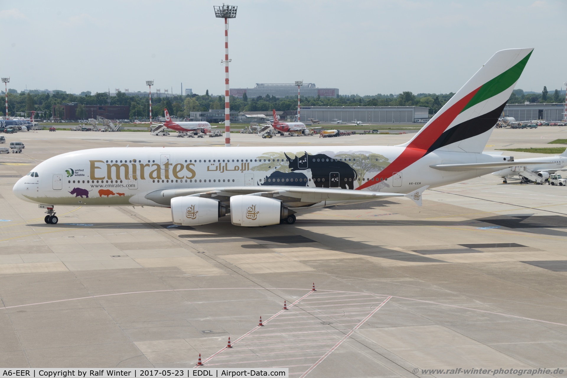 A6-EER, 2013 Airbus A380-861 C/N 139, Airbus A380-861 - Emirates 'United for wildlife' - 139 - A6-EER - 23.04.2017 - DUS