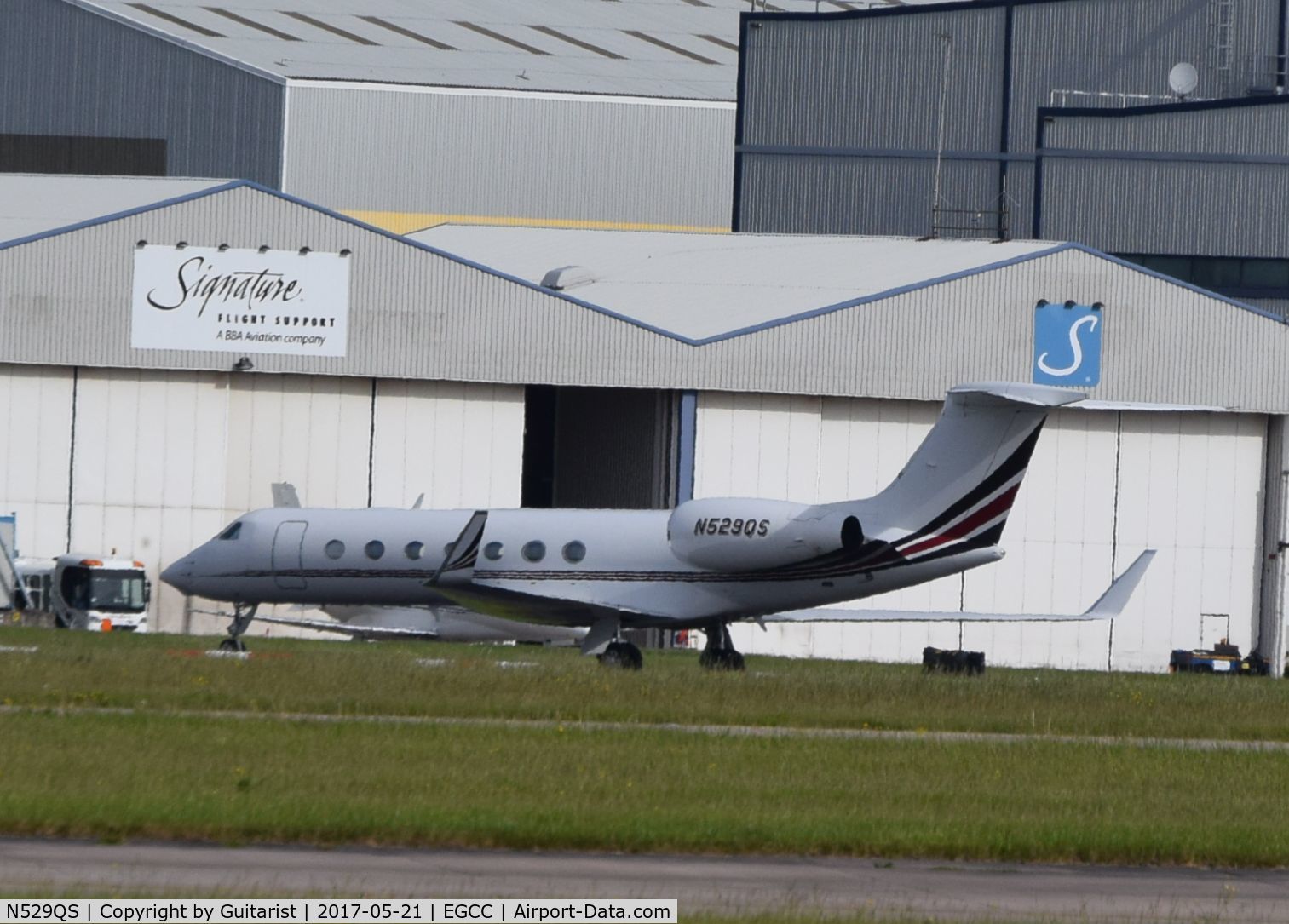 N529QS, 2007 Gulfstream Aerospace GV-SP (G550) C/N 5156, At Manchester