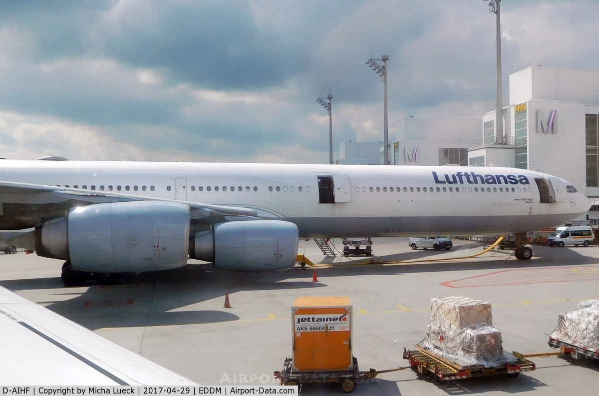 D-AIHF, 2003 Airbus A340-642 C/N 543, At Munich