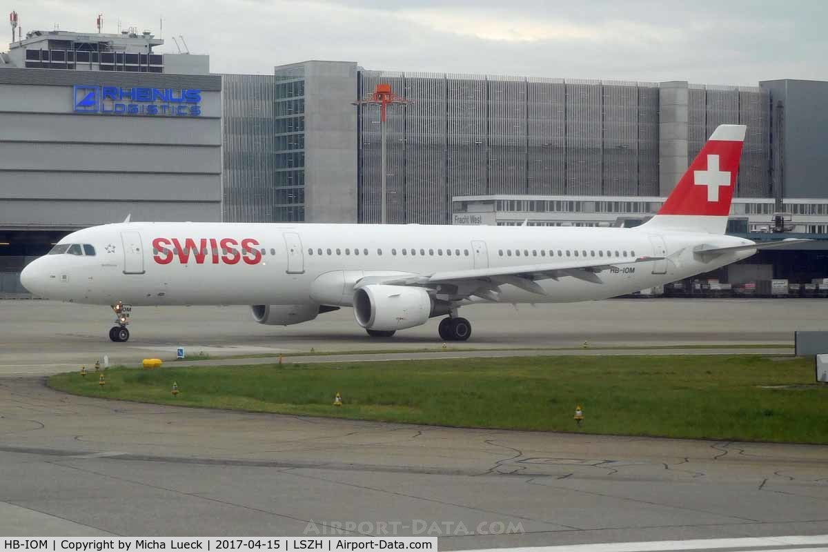 HB-IOM, 2010 Airbus A321-212 C/N 4534, At Zurich
