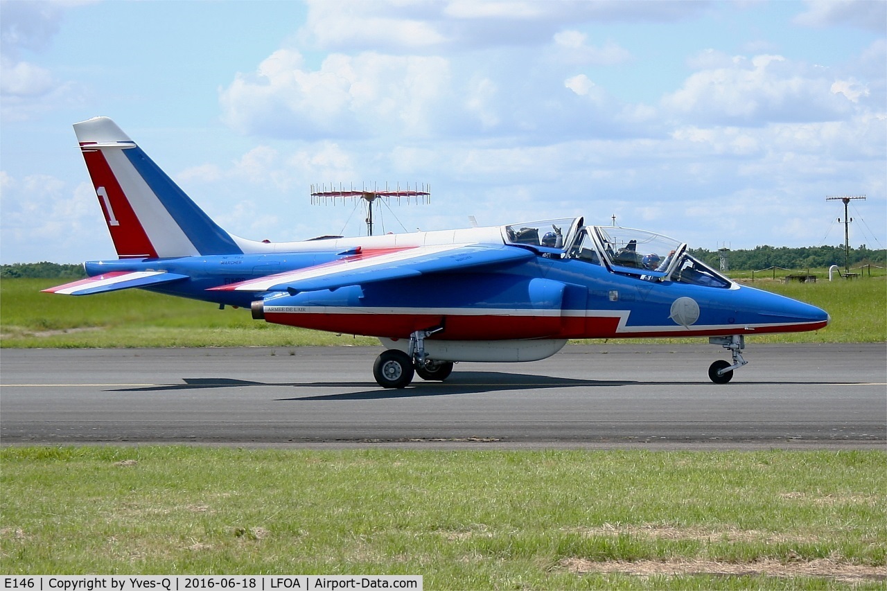 E146, Dassault-Dornier Alpha Jet E C/N E146, Dassault-Dornier Alpha Jet E (F-UHRR), Leader of Patrouille de France 2016, Avord Air Base 702 (LFOA) Open day 2016