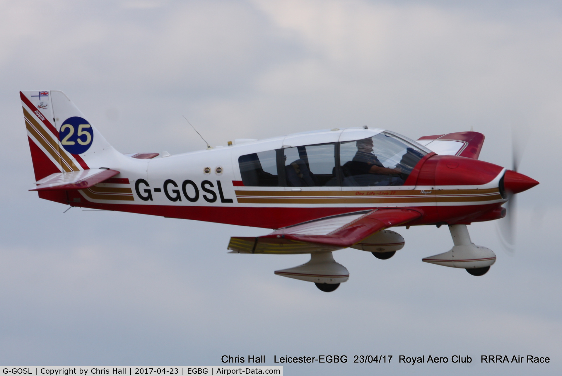 G-GOSL, 1990 Robin DR-400-180 Regent Regent C/N 1974, Royal Aero Club 3R's air race at Leicester