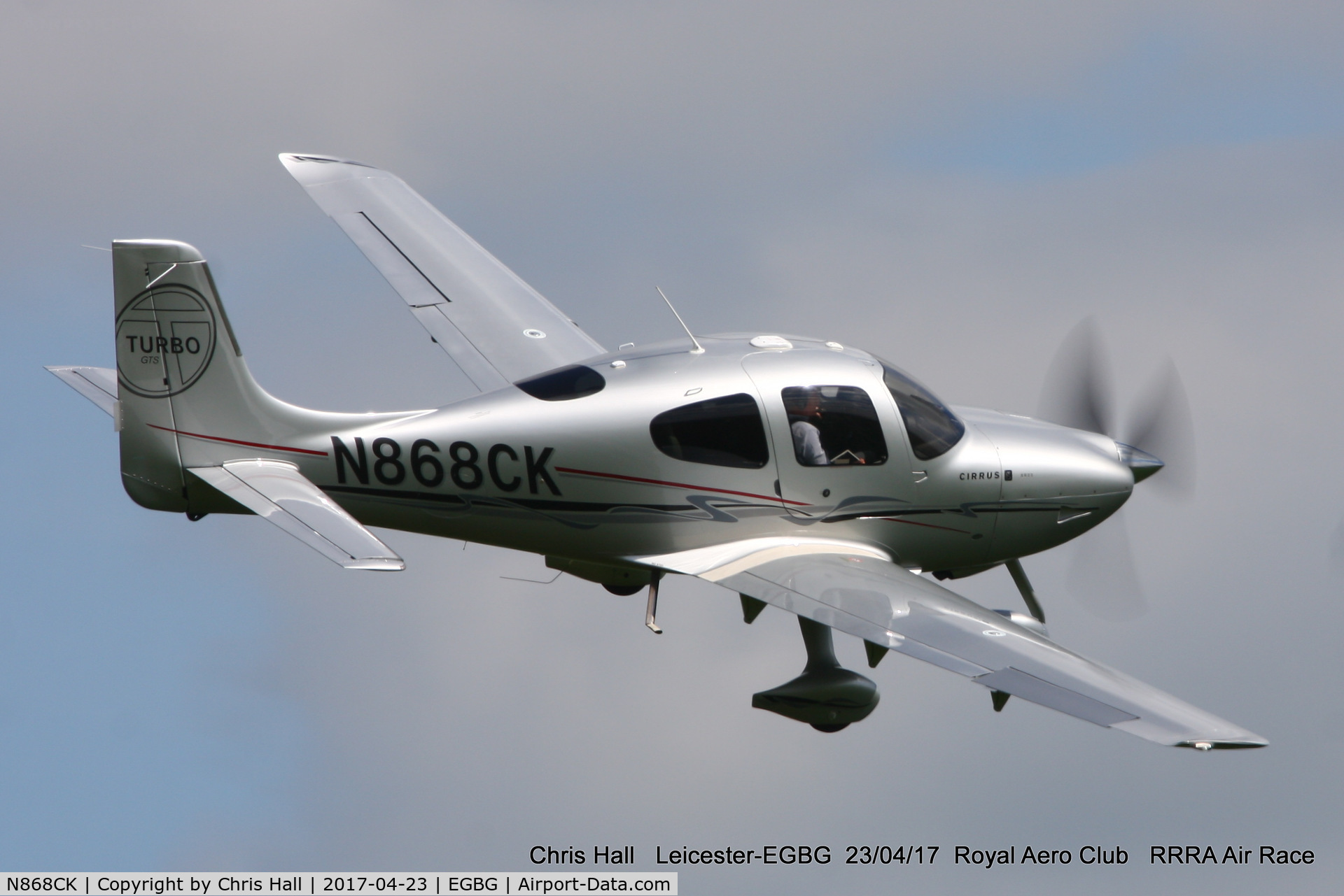N868CK, 2009 Cirrus SR22T GTS Turbo C/N 3412, Royal Aero Club 3R's air race at Leicester