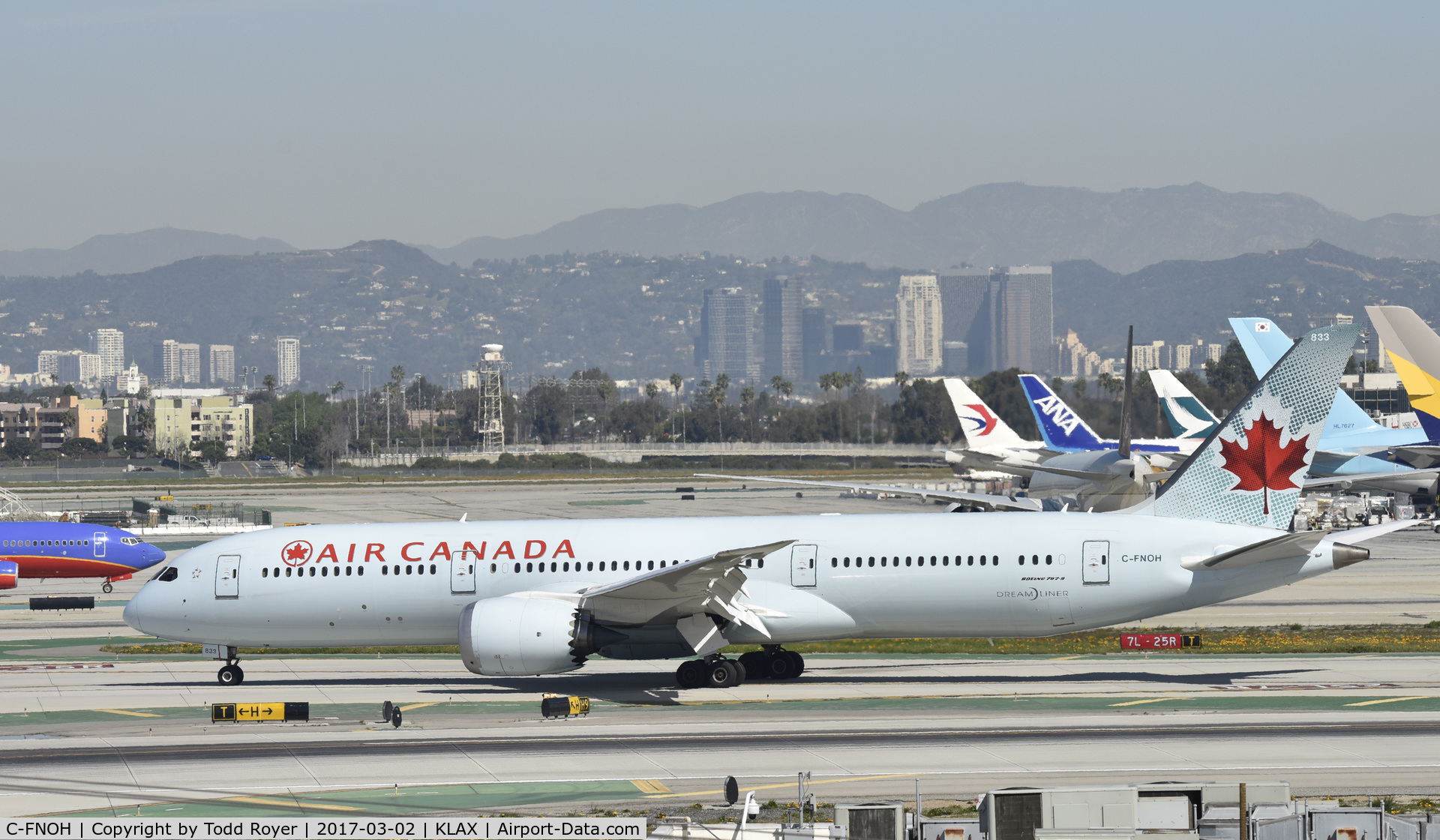 C-FNOH, 2015 Boeing 787-9 Dreamliner C/N 35267, Arrived at LAX on 25L