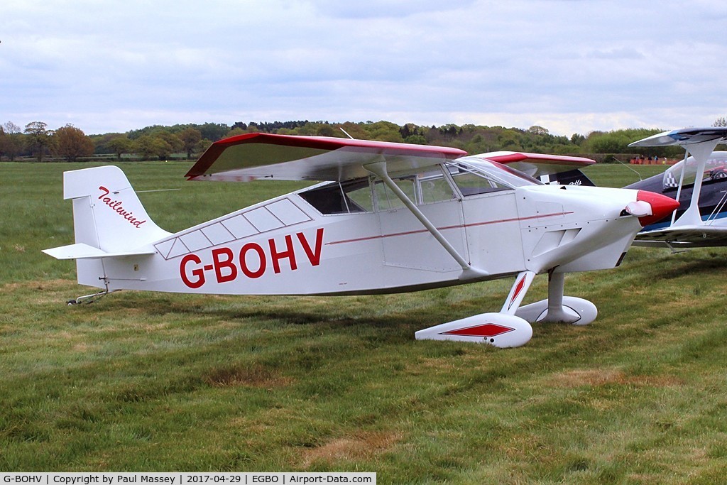 G-BOHV, 1990 Wittman W-8 Tailwind C/N PFA 031-11151, @ the Radial&Trainers Fly-In Wolverhampton(Halfpenny Green)Airport.