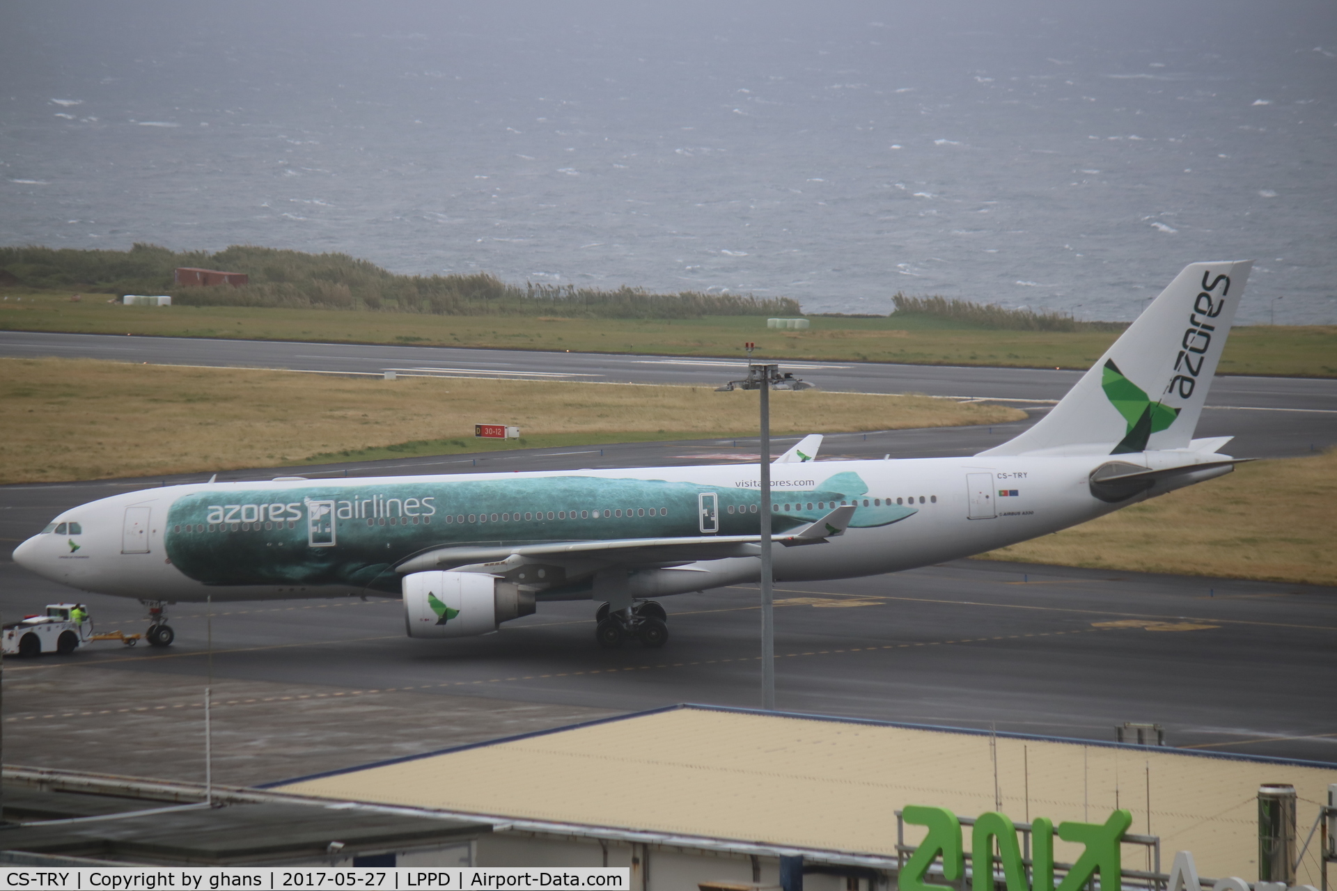 CS-TRY, 2008 Airbus A330-223 C/N 970, Pushed back