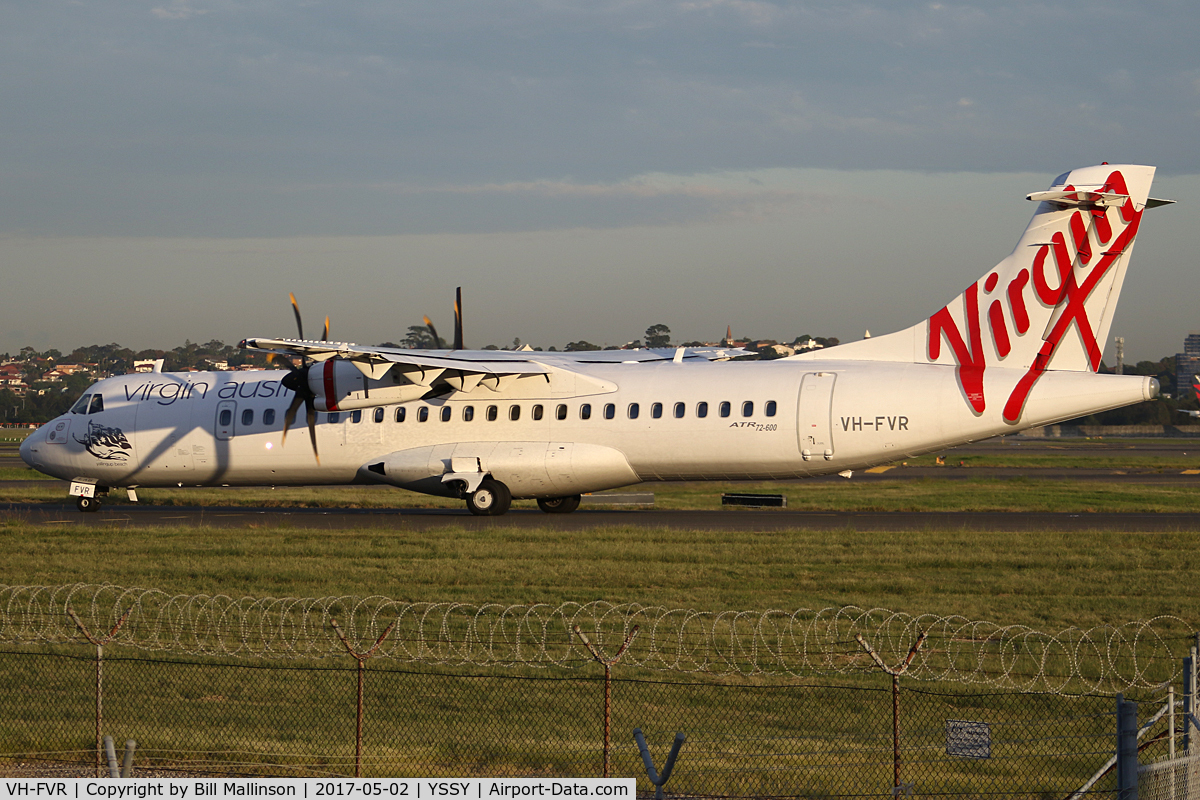 VH-FVR, 2012 ATR 72-600 (72-212A) C/N 1058, TAXI TO 16L