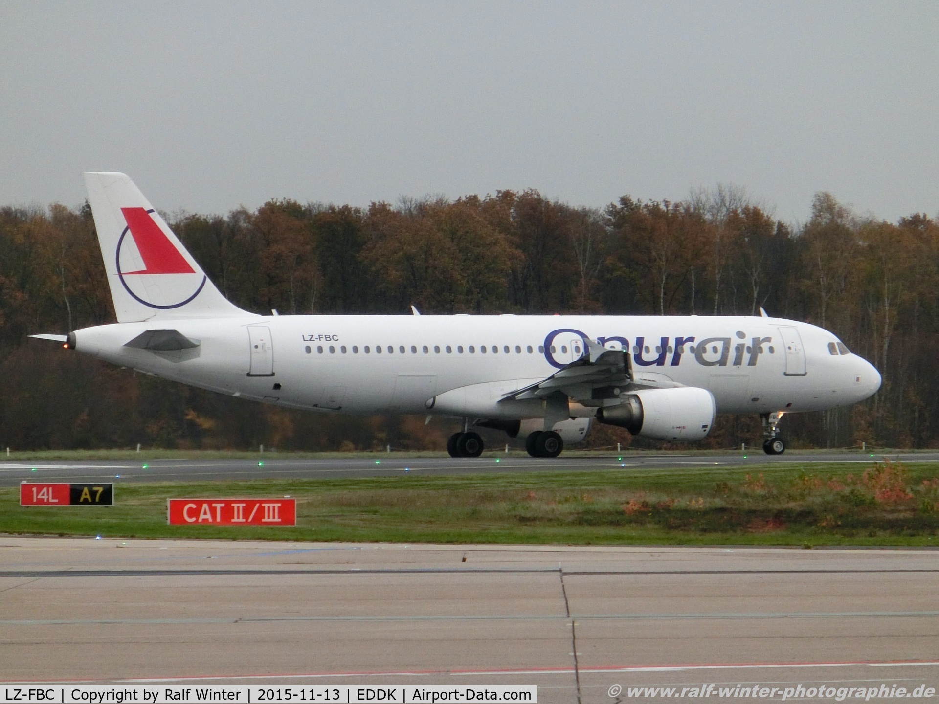 LZ-FBC, 2005 Airbus A320-214 C/N 2540, Airbus A320-214 - Onur Air - 2540 - LZ-FBC - 13.11.2015 - CGN
