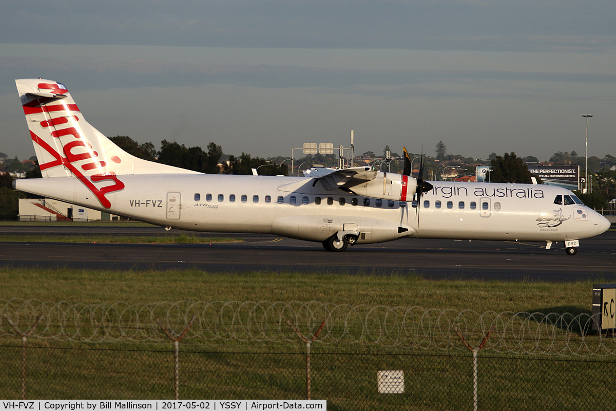 VH-FVZ, 2013 ATR 72-600 (72-212A) C/N 1087, taxiing