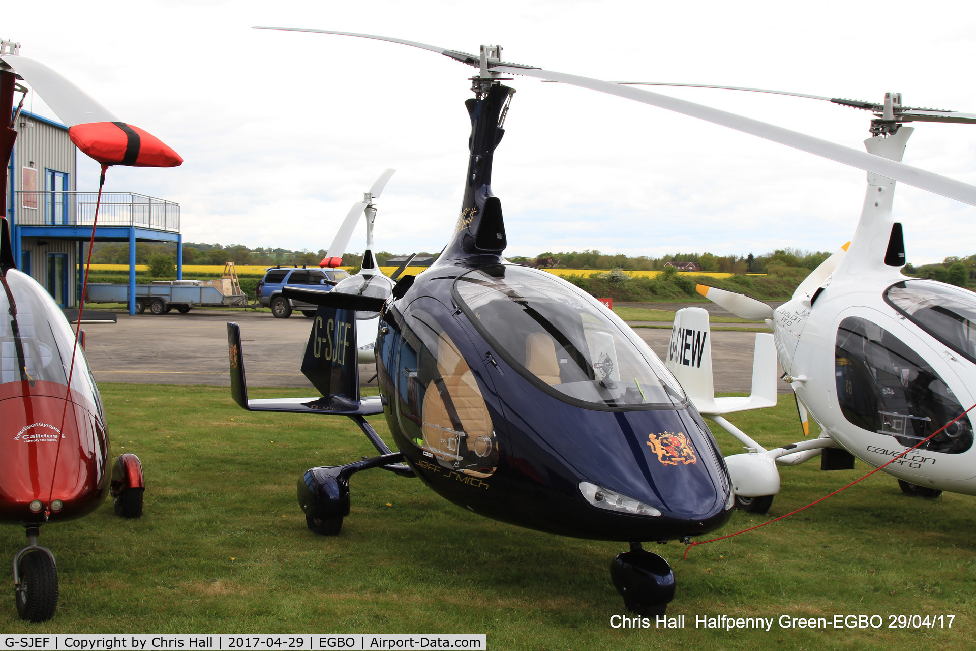 G-SJEF, 2015 Rotorsport UK Cavalon C/N RSUK/CVLN/016, at the Radial & Trainer fly-in