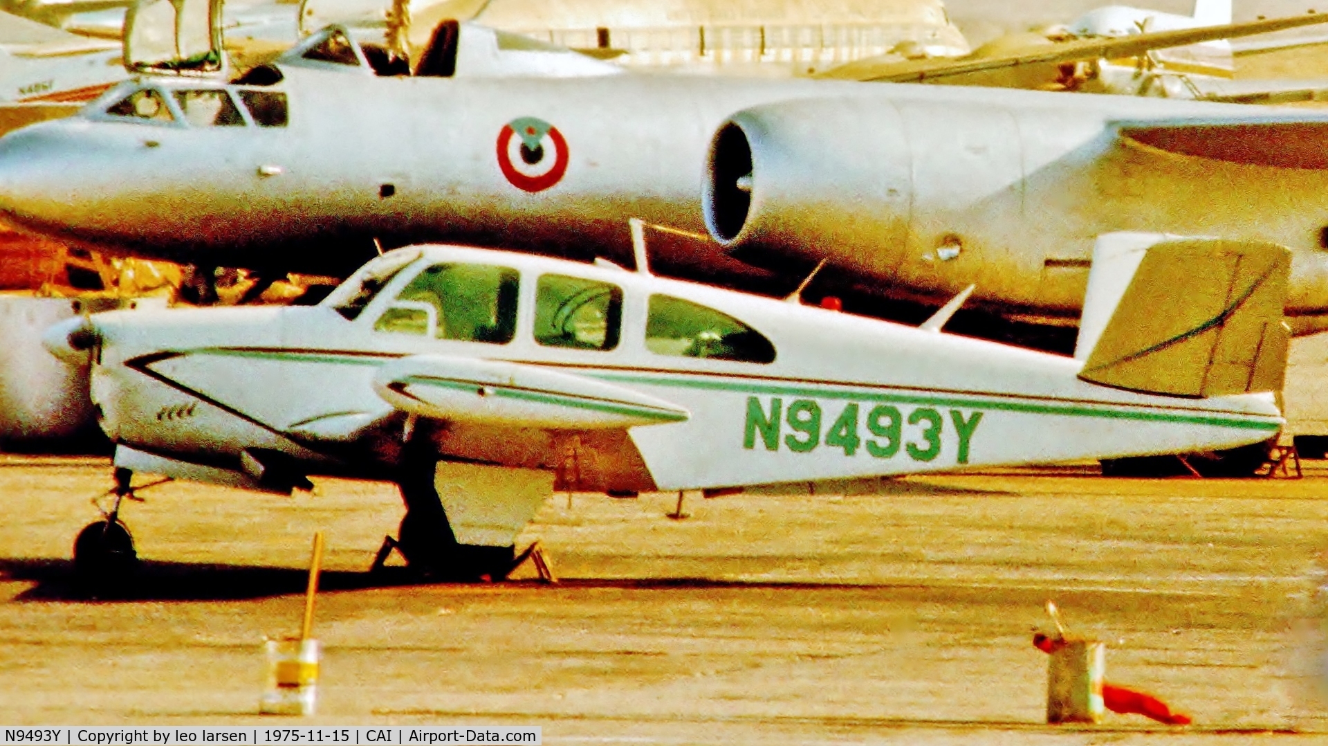 N9493Y, Beech N35 Bonanza C/N D-6668, Cairo Egypt 15.11.1975
