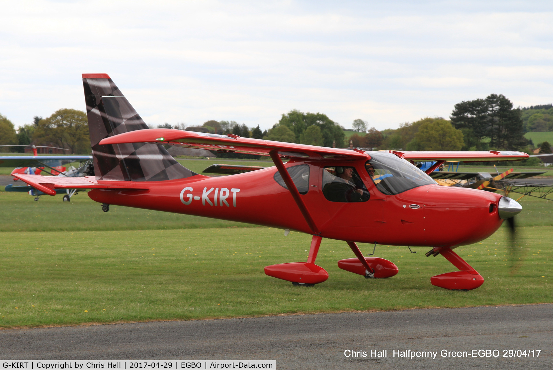 G-KIRT, 2013 Glasair GlaStar C/N LAA 295-15189, at the Radial & Trainer fly-in