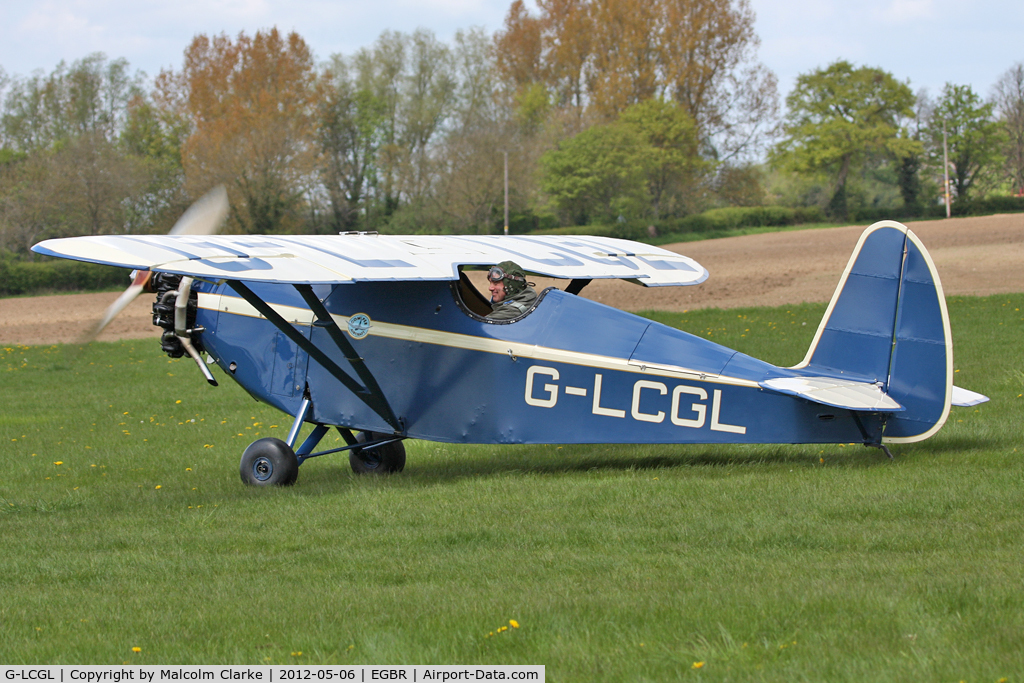 G-LCGL, 1993 Comper CLA7 Swift Replica C/N PFA 103-11089, Comper CLA47 Swift Replica at Breighton Airfield's May-hem Fly-In. May 6th 2012.
