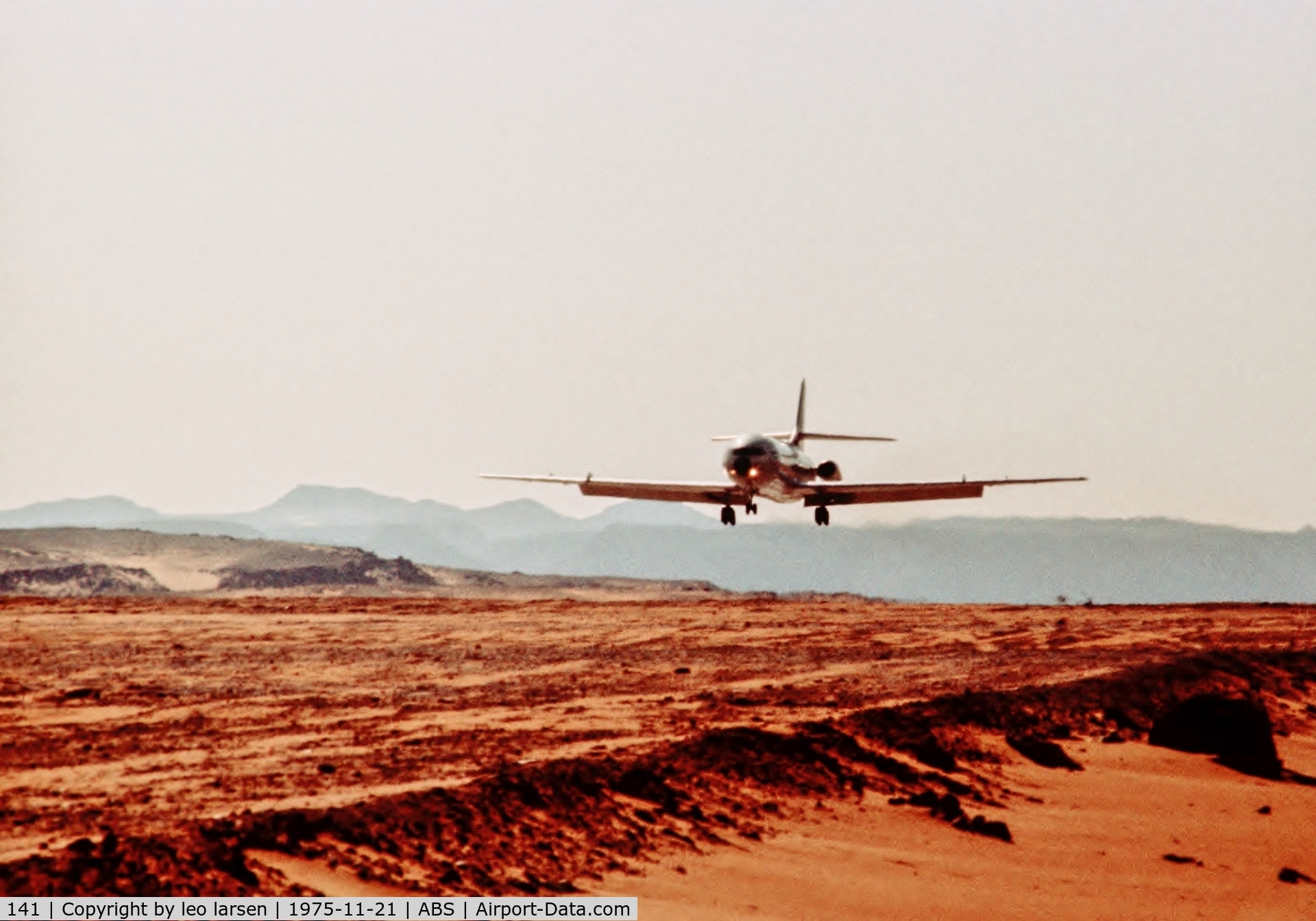 141, 1963 Sud Aviation SE-210 Caravelle III C/N 141, Abu Simbel Egypt 21.11.1975