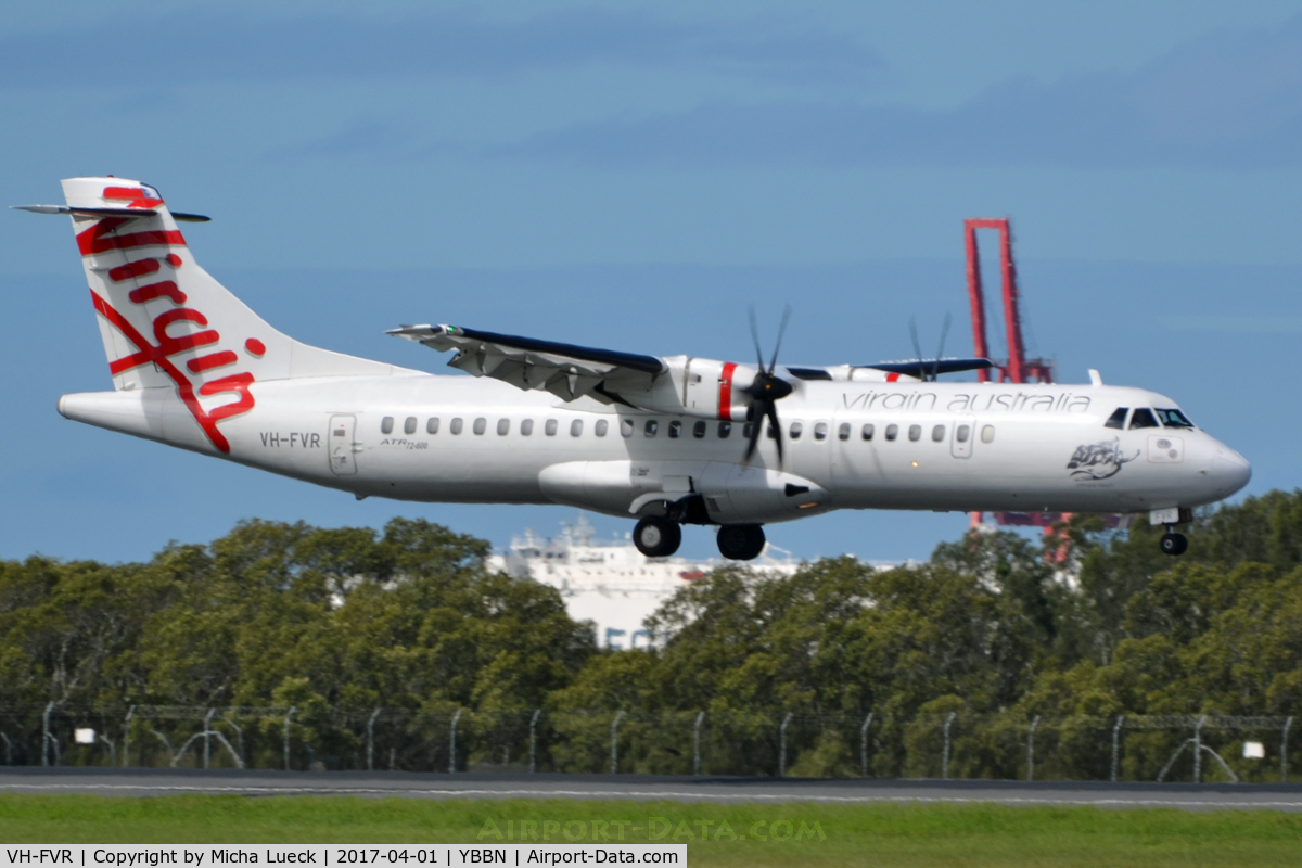 VH-FVR, 2012 ATR 72-600 (72-212A) C/N 1058, At Brisbane