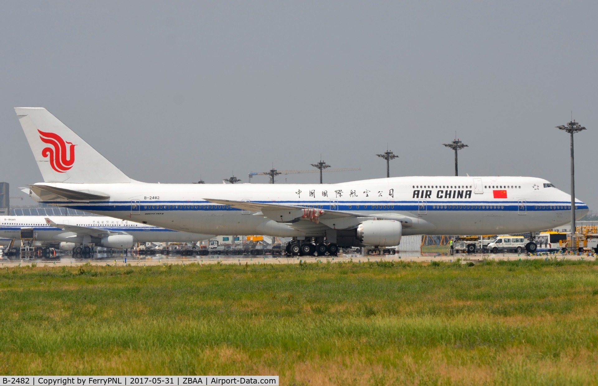 B-2482, Boeing 747-89L C/N 44933, Air China B748 with an engine missing.