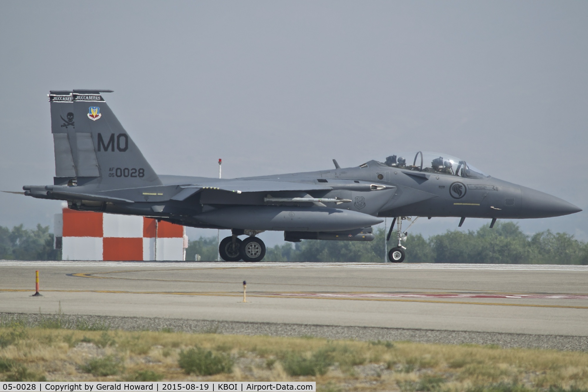 05-0028, 2005 Boeing F-15SG Strike Eagle C/N SG28, Lined up on RWY 10R for take off. 428th Fighter Sq. 