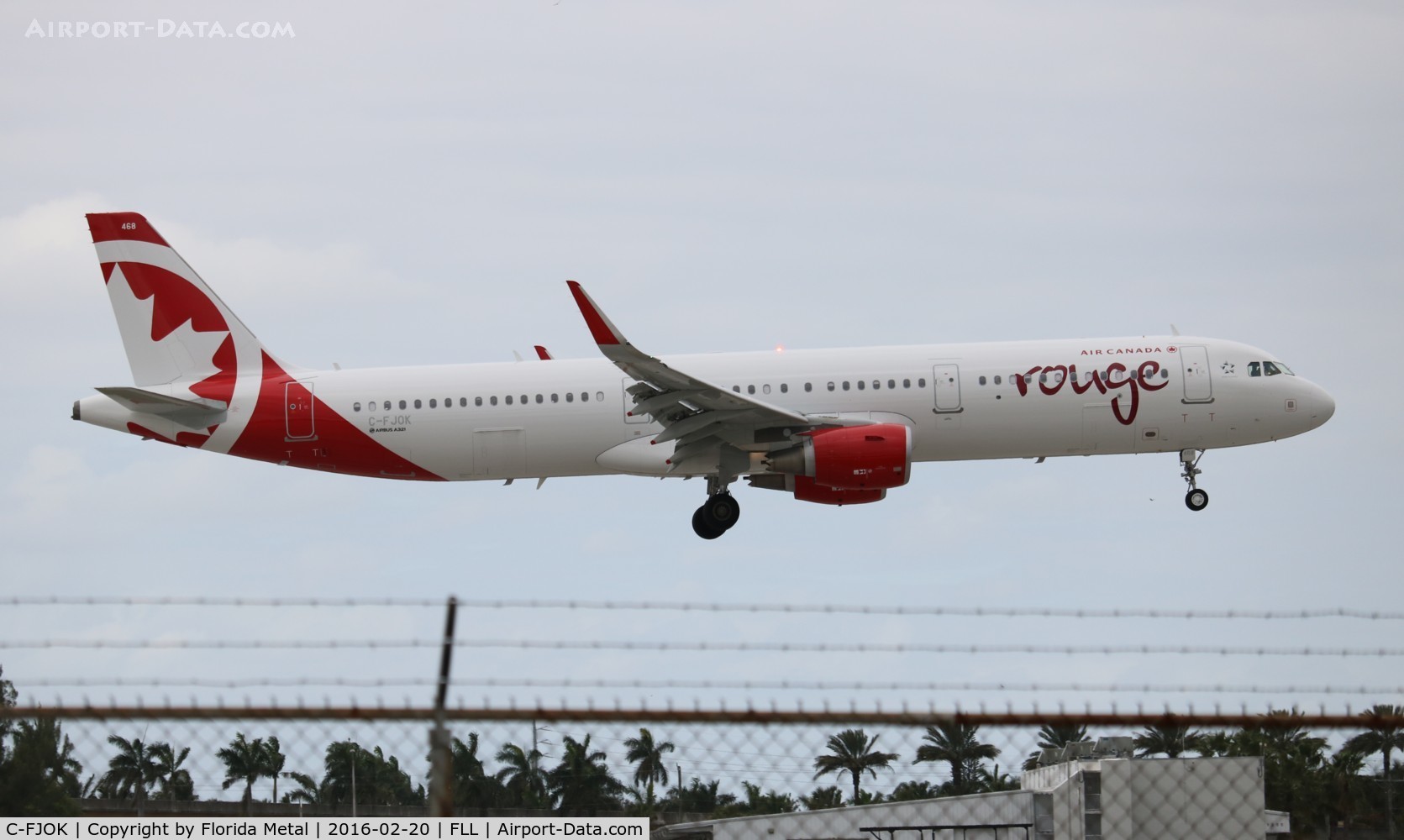 C-FJOK, 2015 Airbus A321-211 C/N 6844, Rouge