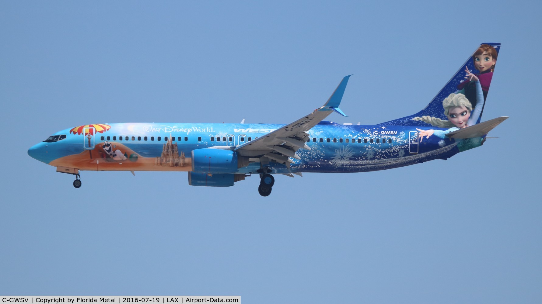 C-GWSV, 2009 Boeing 737-8CT C/N 37158, West Jet Frozen