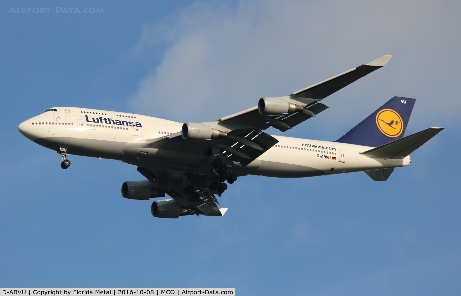 D-ABVU, 1998 Boeing 747-430 C/N 29492, Lufthansa