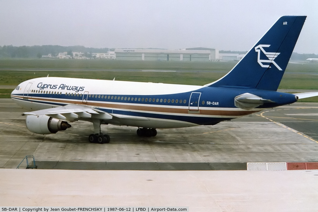 5B-DAR, 1984 Airbus A310-203 C/N 309, Cyprus Airways